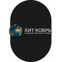 Российский ковер  овальный Platinum t600 черный