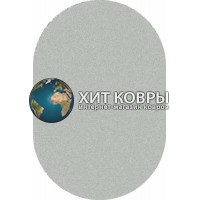 Российский ковер  овальный Platinum t600 natural голубой