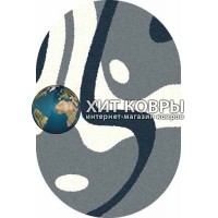 Российский ковер  овальный Platinum t619 natural голубой